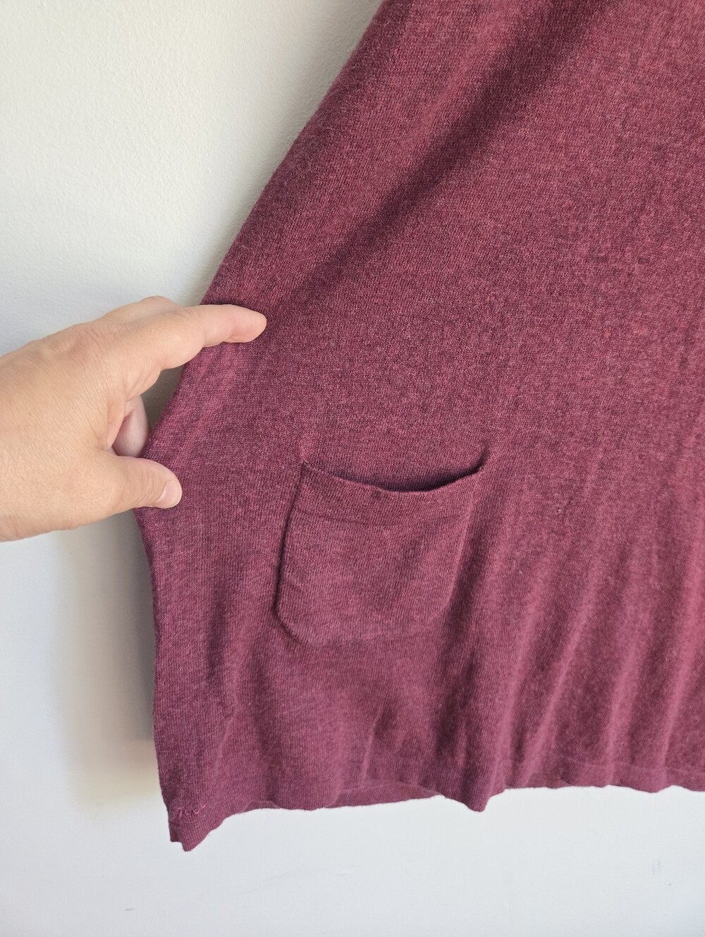 FAT FACE cotton knit sweater dress In Raspberry-plum - Picture 5 of 13